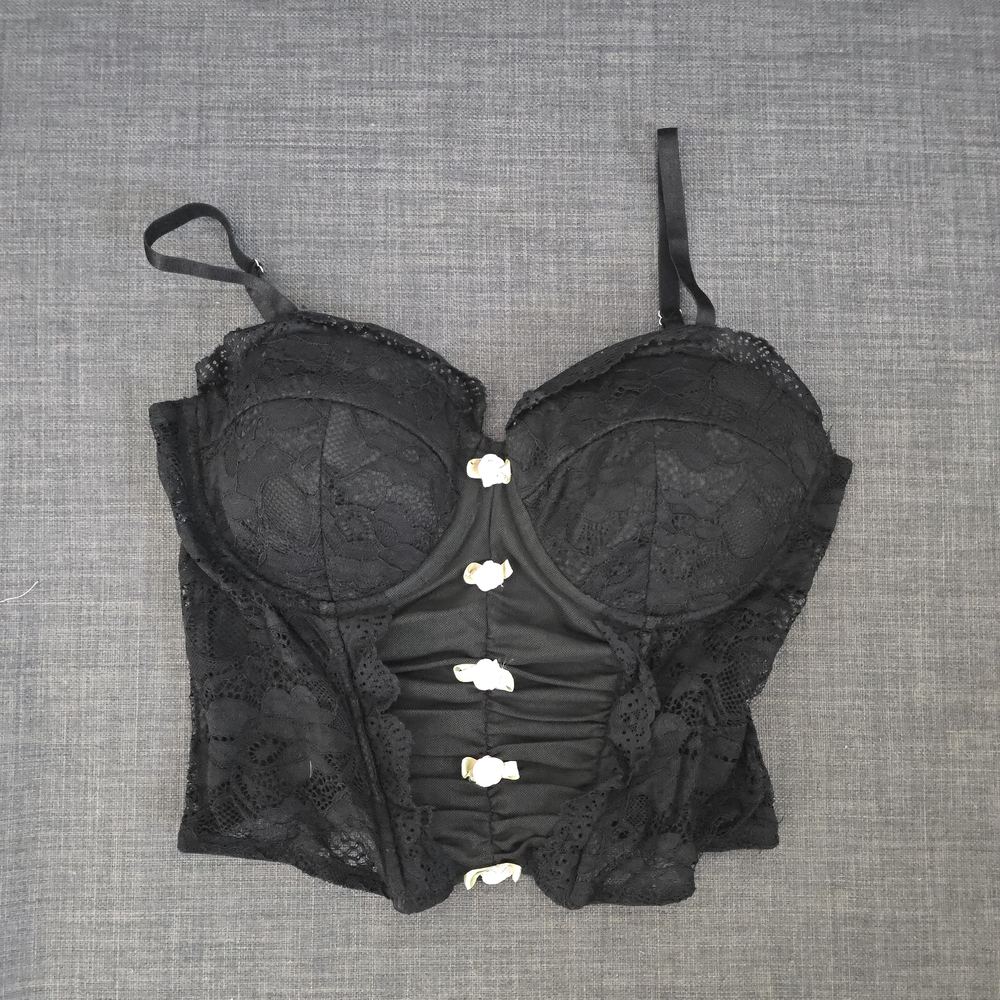 Charlotte Russe Black Lace Bustier